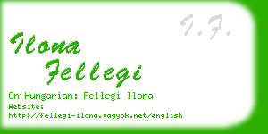 ilona fellegi business card